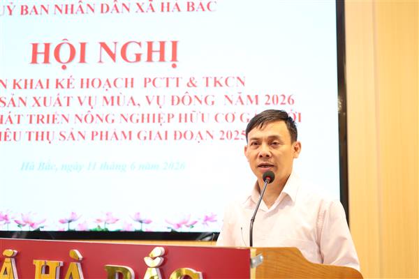 Xã Hà Bắc triển khai các kế hoạch của UBND xã
