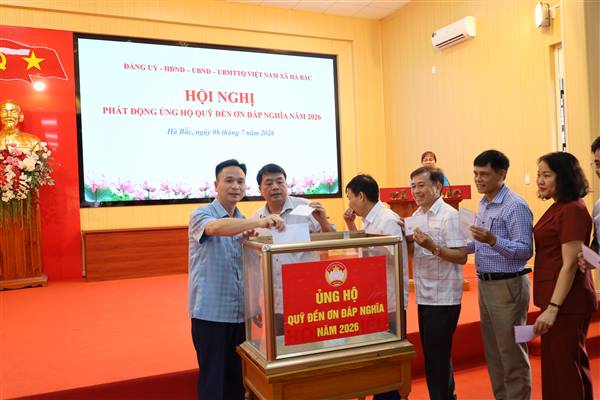 Xã Hà Bắc tổ chức Hội nghị phát động ủng hộ quỹ “Đền ơn đáp nghĩa” năm 2026