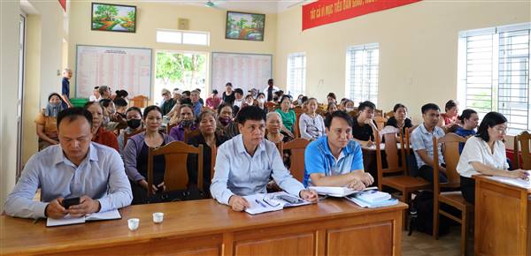 Hội nghị phổ biến chủ trương, chế độ, chính sách thu hồi, giải phóng mặt bằng thực hiện Dự án đầu tư xây dựng Khu dân cư mới Sông Hương (Green River).