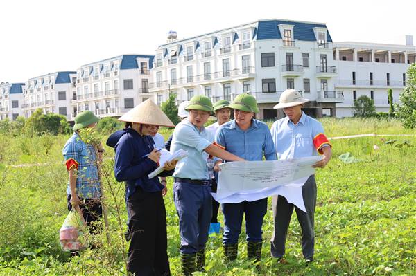 Xã Hà Bắc tổ chức cưỡng chế kiểm đếm bắt buộc thực hiện dự án điểm Khu dân cư Vườn Đìa thôn Bắc