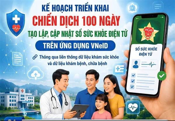 Xã Hà Bắc kích hoạt chiến dịch 100 ngày tạo lập, cập nhất sổ sức khỏe điện tử trên VNeiD  