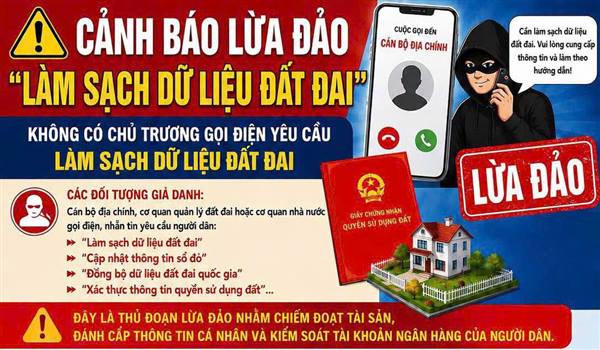 UBND XÃ HÀ BẮC CẢNH BÁO THỦ ĐOẠN LỢI DỤNG CHIẾN DỊCH LÀM GIÀU, LÀM SẠCH DỮ LIỆU ĐẤT ĐAI ĐỂ LỪA ĐẢO CHIẾM ĐOẠT TÀI SẢN