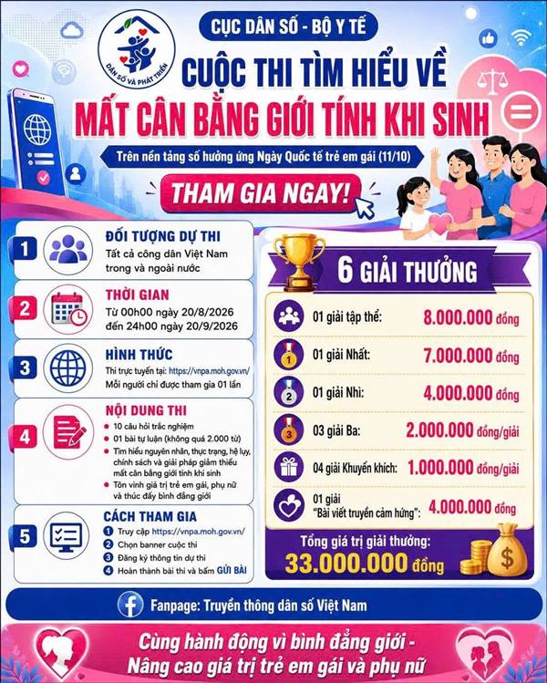  Xã Hà Bắc phát động tham gia Cuộc thi “Tìm hiểu về mất cân bằng giới tính khi sinh trên nền tảng số” năm 2026