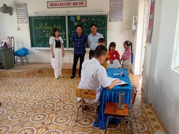 Xã Hà Bắc phấn đấu 100% học sinh các trường học từ cấp Mầm non đến Trung học Phổ thông trên địa bàn được khám sức khỏe định kỳ năm học 2026-2027