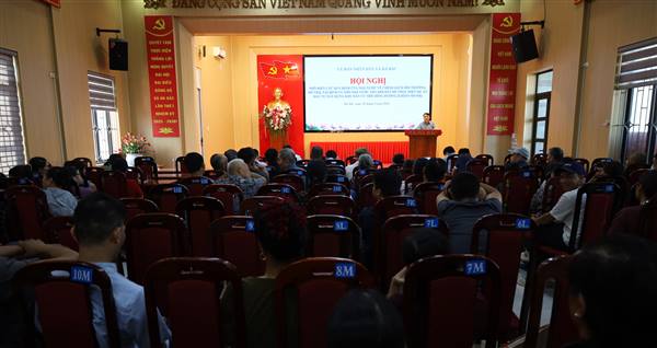 Xã Hà Bắc tổ chức Hội nghị phổ biến chính sách bồi thường, hỗ trợ, tái định cư dự án khu dân cư mới Sông Hương (Green River).
