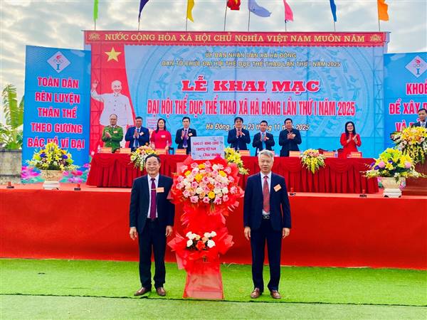 Xã Hà Đông khai mạc Đại hội Thể dục Thể thao lần thứ I năm 2025