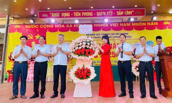 Hơn 6.600 học sinh 4 cấp học trên địa bàn xã Hà Đông bước vào năm học mới 2025 - 2026