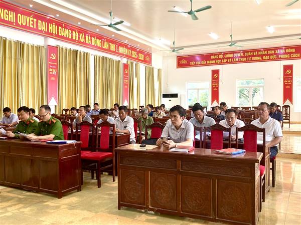 Xã Hà Đông triển khai kế hoạch 45 ngày xây dựng, hoàn thiện cơ sở dữ liệu đất đai trên địa bàn