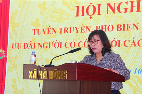 Xã Hà Đông tuyên truyền, phổ biến chính sách ưu đãi người có công với cách mạng năm 2026