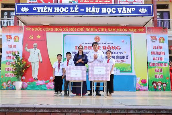 Xã Hà Đông phát động Tháng hành động vì trẻ em và Ngày hội vào hè năm 2026