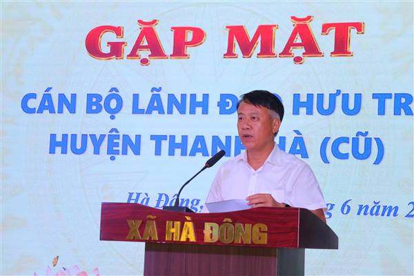 Xã Hà Đông tổ chức Hội nghị gặp mặt cán bộ lãnh đạo hưu trí huyện Thanh Hà cũ