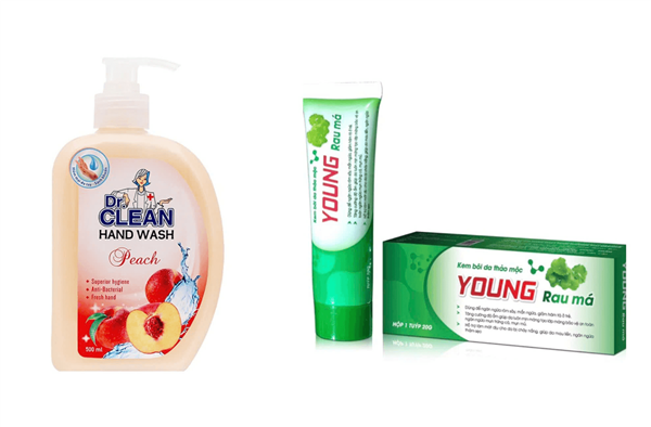 Thu hồi 2 lô mỹ phẩm Dr. Clean và kem bôi da Young Rau Má