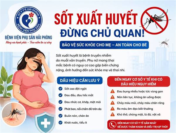 Nguy cơ biến chứng sốt xuất huyết ở phụ nữ mang thai