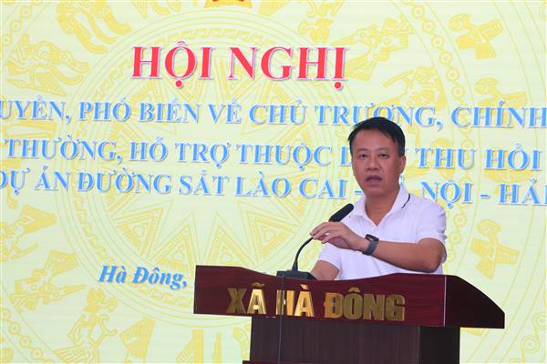Xã Hà Đông đối thoại, vận động người dân sớm bàn giao mặt bằng dự án đường sắt