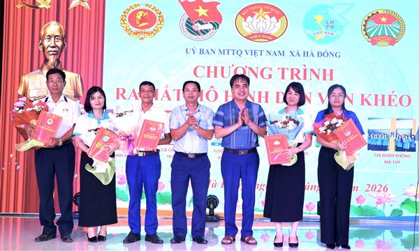 Xã Hà Đông ra mắt mô hình Dân vận khéo