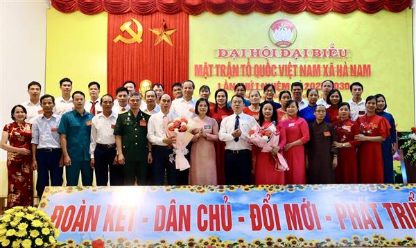 Đại hội đại biểu MTTQ xã Hà Nam lần thứ nhất nhiệm kỳ 2025-2030 thành công tốt đẹp