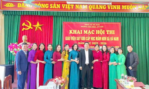 Xã Hà Nam tổ chức thành công  Hội thi giáo viên dạy giỏi giáo dục mầm non năm học  2025 – 2026