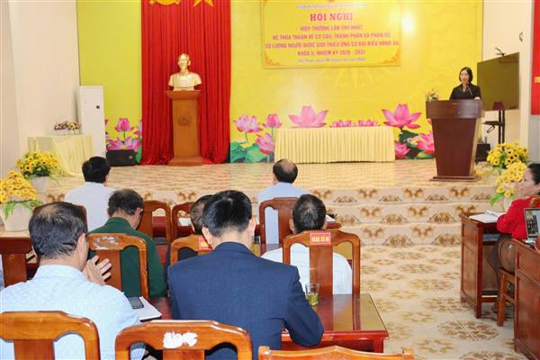 UBMTTQ Việt Nam xã Hà Nam tổ chức Hội nghị hiệp thương lần thứ nhất