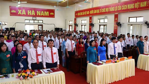 230 đại biểu tham dự phiên trù bị Đại hội đại biểu Đảng bộ xã Hà Nam lần thứ I, nhiệm kỳ 2025-2030