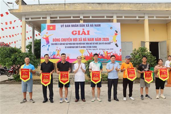 SÔI NỔI GIẢI BÓNG CHUYỀN HƠI XÃ HÀ NAM NĂM 2026