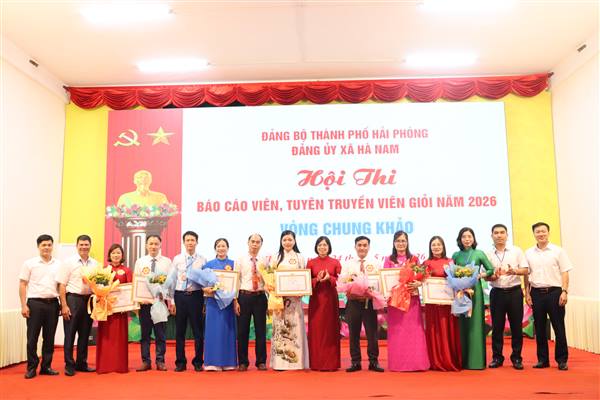 XÃ HÀ NAM TỔ CHỨC THÀNH CÔNG HỘI THI “BÁO CÁO VIÊN, TUYÊN TRUYỀN VIÊN GIỎI” NĂM 2026