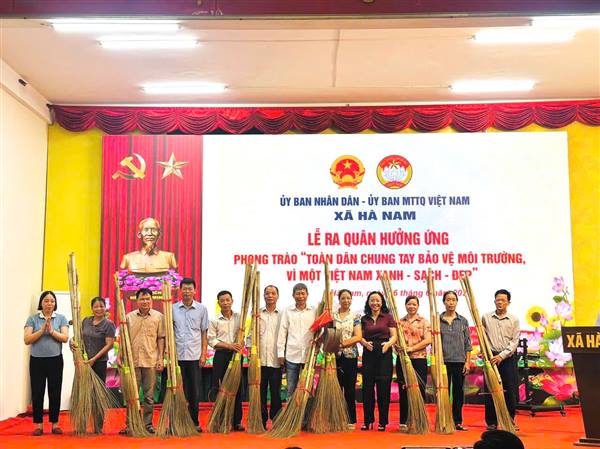 Xã Hà Nam phát động phong trào toàn dân chung tay bảo vệ môi trường