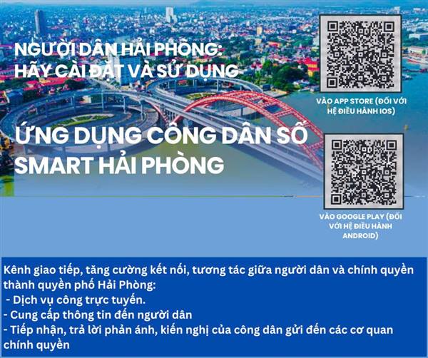 Công văn  triển khai cài đặt và sử dụng phiên  bản mới Ứng dụng Smart Hải Phòng 