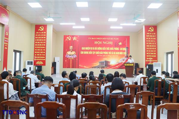 XÃ HÀ NAM GIAO NHIỆM VỤ VÀ BỒI DƯỠNG KIẾN THỨC QUỐC PHÒNG – AN NINH CHO KHUNG DIỄN TẬP CHIẾN ĐẤU PHÒNG THỦ XÃ NĂM 2026