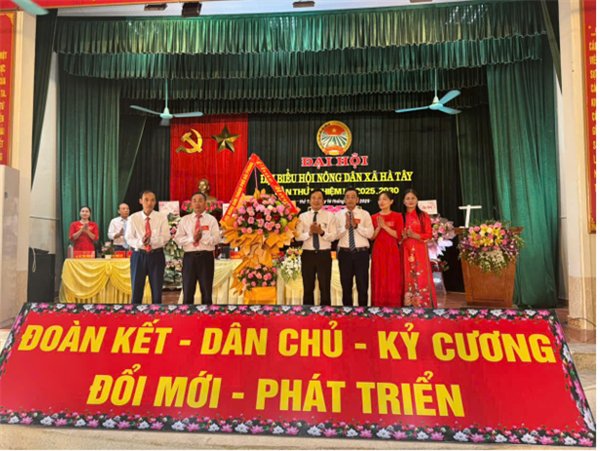 Đại hội Đại biểu Hội Nông dân xã hà Tây lần thứ nhất, nhiệm kỳ 2025-2030