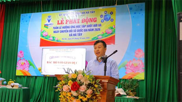 Hà Tây phát động Tuần lễ hưởng ứng học tập suốt đời và Ngày Chuyển đổi số quốc gia năm 2026