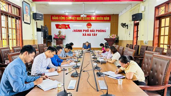 Hà Tây thường trực đảng ủy giao ban với các cơ quan tham mưu, giúp việc và Ủy Ban MTTQ xã quý IV năm 2026