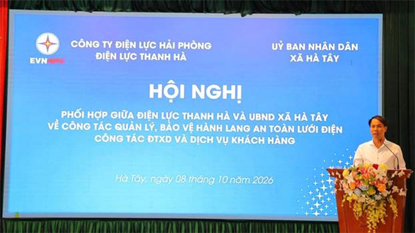 Xã Hà Tây và Điện lực Thanh Hà tăng cường phối hợp, bảo đảm an toàn lưới điện và nâng cao chất lượng dịch vụ