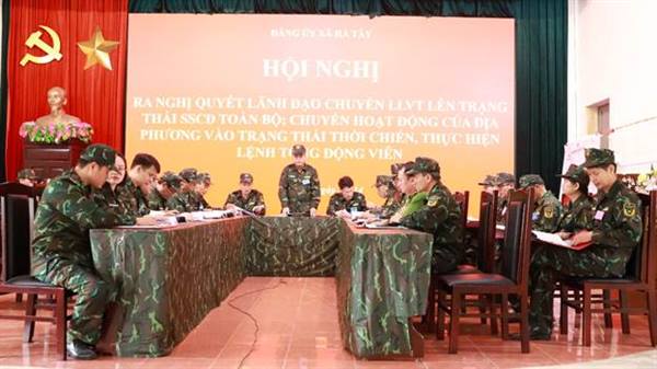 Xã Hà Tây chủ động, tích cực chuẩn bị cho diễn tập chiến đấu trong khu vực phòng thủ năm 2026