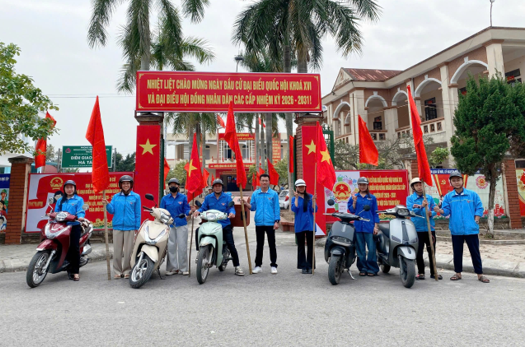 Tuổi trẻ Hà Tây tuyên truyền lưu động, lan tỏa khí thế hướng tới ngày bầu cử