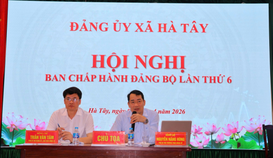 Hà Tây tổ chức Hội nghị ban chấp hành Đảng bộ xã lần thứ 6