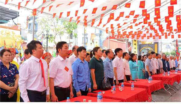 Lễ dâng hương Đình Lôi Động - Giáo dục truyền thống, kết nối lịch sử