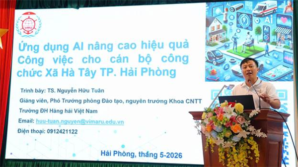 Xã Hà Tây tổ chức Hội nghị tập huấn công tác chuyển đổi số, ứng dụng trí tuệ nhân tạo (AI) năm 2026