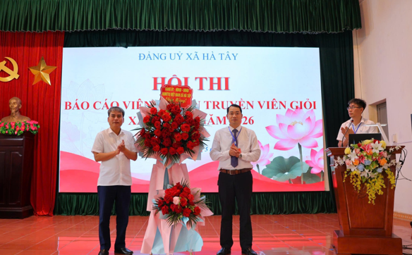 Ấn tượng vòng chung khảo Hội thi Báo cáo viên, Tuyên truyền viên giỏi xã Hà Tây năm 2026