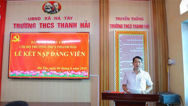 Các Chi bộ thuộc Đảng bộ xã Hà Tây tổ chức lễ công bố và trao quyết định kết nạp đảng viên mới đợt tháng 5 năm 2026