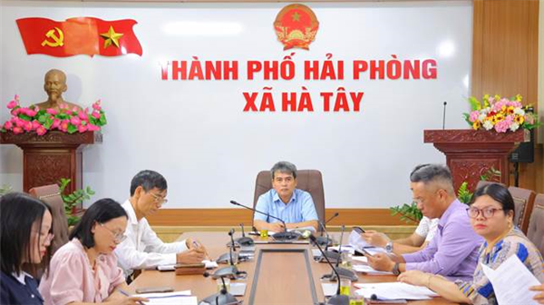 Thường trực HĐND phối hợp với UBND, Ban Thường trực UBMTTQ Việt Nam xã Hà Tây tổ chức Hội nghị liên tịch 