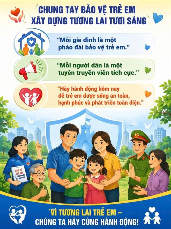 Chung tay bảo vệ, phòng chống tai nạn thương tích, bạo lực và xâm hại trẻ em