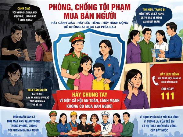 Xã Hà Tây Tăng cường tuyên truyền, vận động nhân dân tham gia cao điểm tấn công, trấn áp tội phạm mua bán người năm 2026