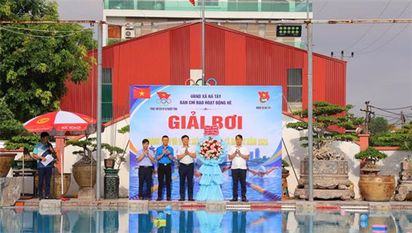 Lan tỏa phong trào bơi lội từ Giải bơi thanh niên và thiếu niên, nhi đồng xã Hà Tây năm 2026 