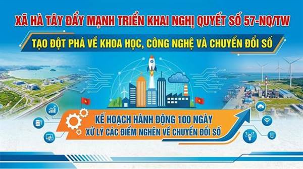 Xã Hà Tây đẩy mạnh triển khai Nghị quyết số 57-NQ/TW, tạo đột phá về khoa học, công nghệ và chuyển đổi số