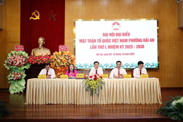 Phiên thứ nhất Đại hội Đại biểu Mặt trận Tổ quốc Việt Nam phường Hải An lần thứ I, nhiệm kỳ 2025-2030