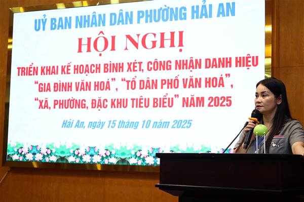 "Gia đình văn hóa", "Tổ dân phố văn hóa", "Xã, phường, đặc khu tiêu biểu" năm 2025