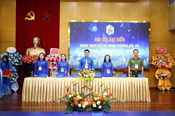 ĐẠI HỘI ĐẠI BIỂU ĐOÀN TNCS HỒ CHÍ MINH PHƯỜNG HẢI AN LẦN THỨ I, NHIỆM KỲ 2025-2030: TIÊN PHONG - ĐOÀN KẾT - BẢN LĨNH - ĐỘT PHÁ - PHÁT TRIỂN