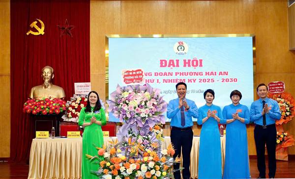 ĐẠI HỘI CÔNG ĐOÀN PHƯỜNG HẢI AN LẦN THỨ I, NHIỆM KỲ 2025-2030 THÀNH CÔNG TỐT ĐẸP