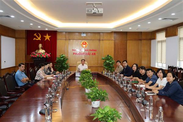 phường Hải An tham dự Hội nghị trực tuyến do UBND thành phố Hải Phòng tổ chức