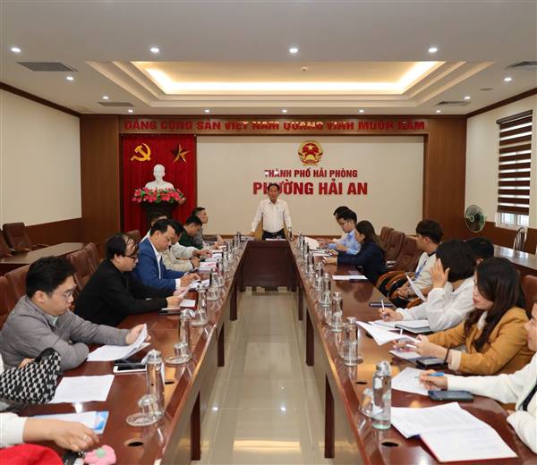  Ủy ban nhân dân phường Hải An họp triển khai Kế hoạch giải Việt dã Tiền phong phường Hải An năm 2025 trong chương trình Đại hội Thể dục Thể thao phường lần thứ I
